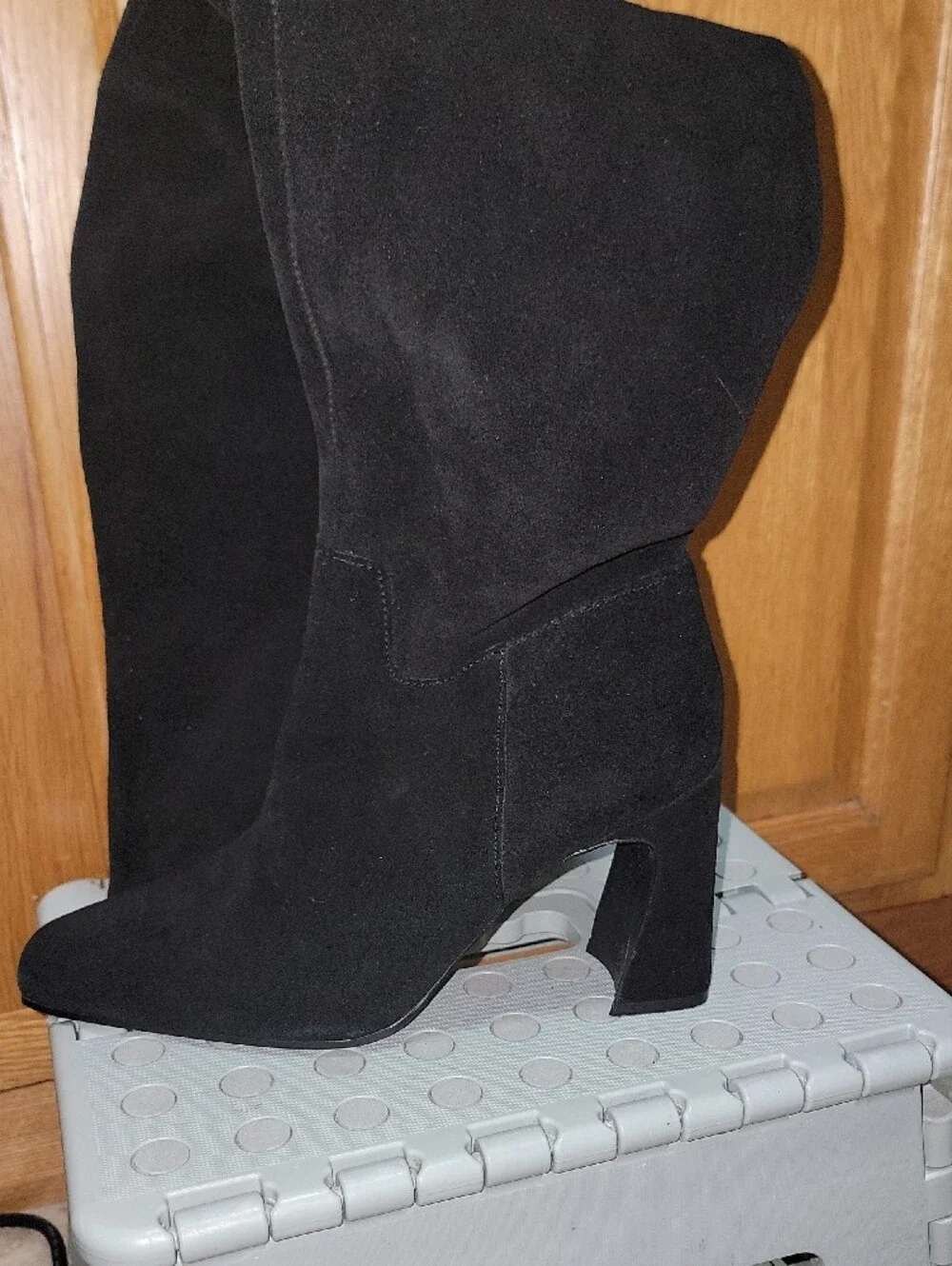 Steve Madden Women’s Black Over-the-Knee Stretch Boots Size 6